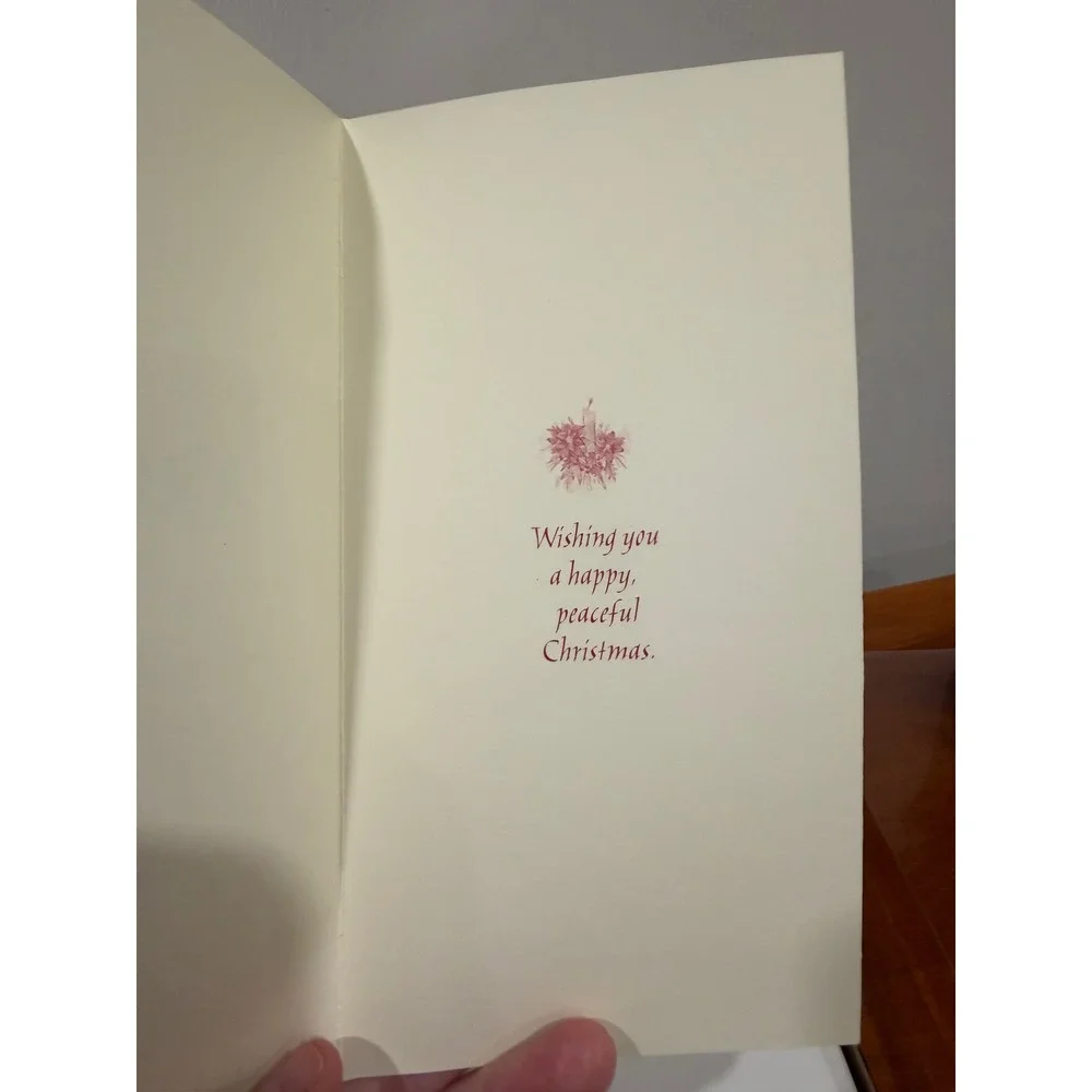 Pine Hollow Studios Christmas Cards Set of 13 Gold Foil Poinsettia 8271401-104